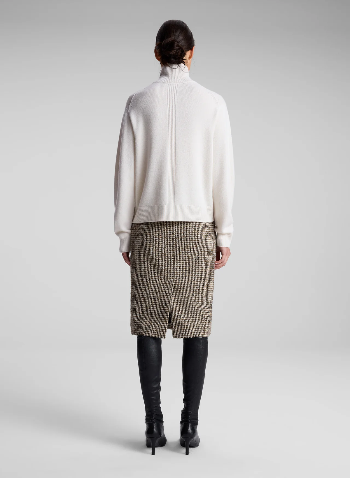 A.L.C. Cara Houndstooth Tweed Skirt