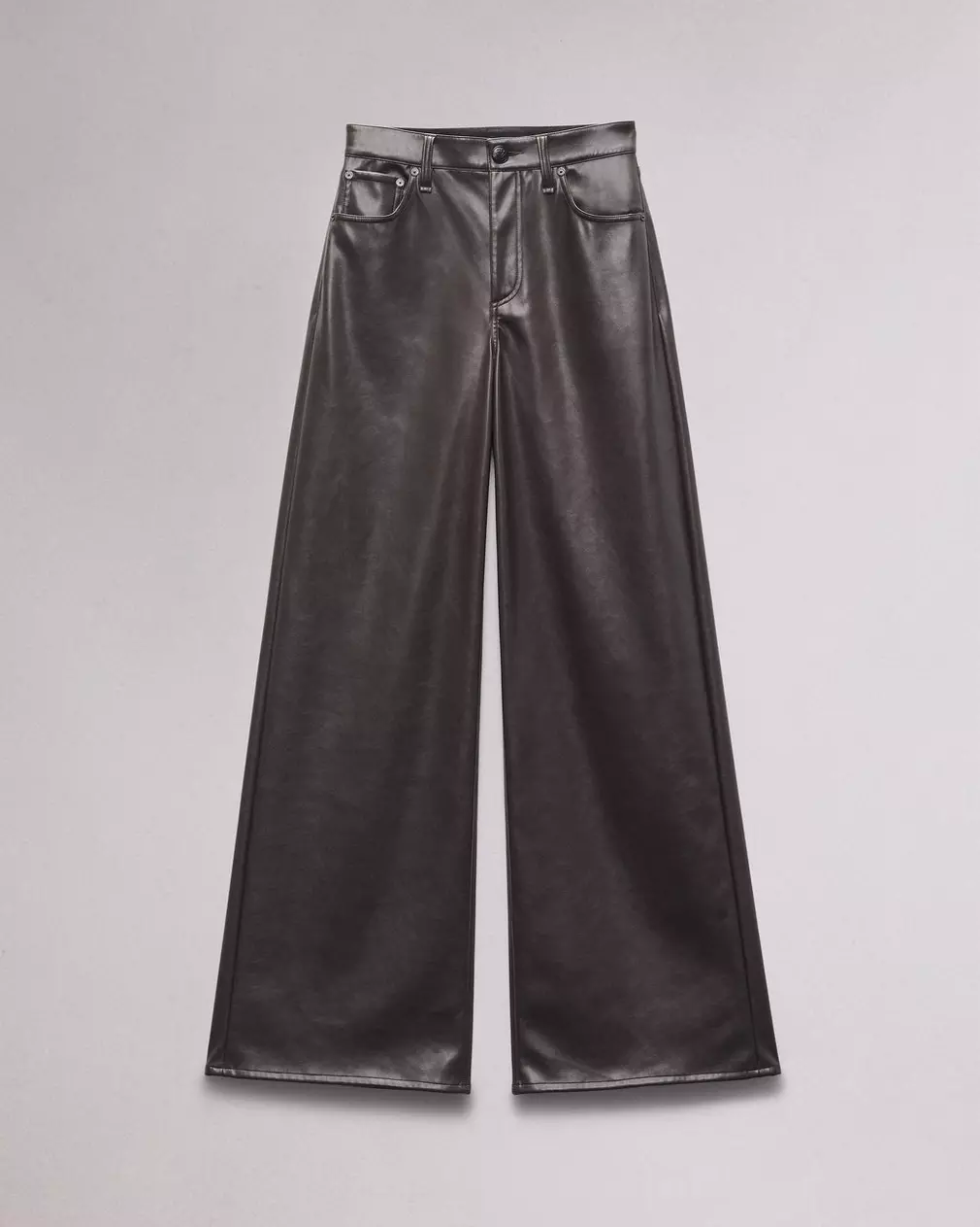 Rag & Bone | Sofie Faux Leather Pant in Brown