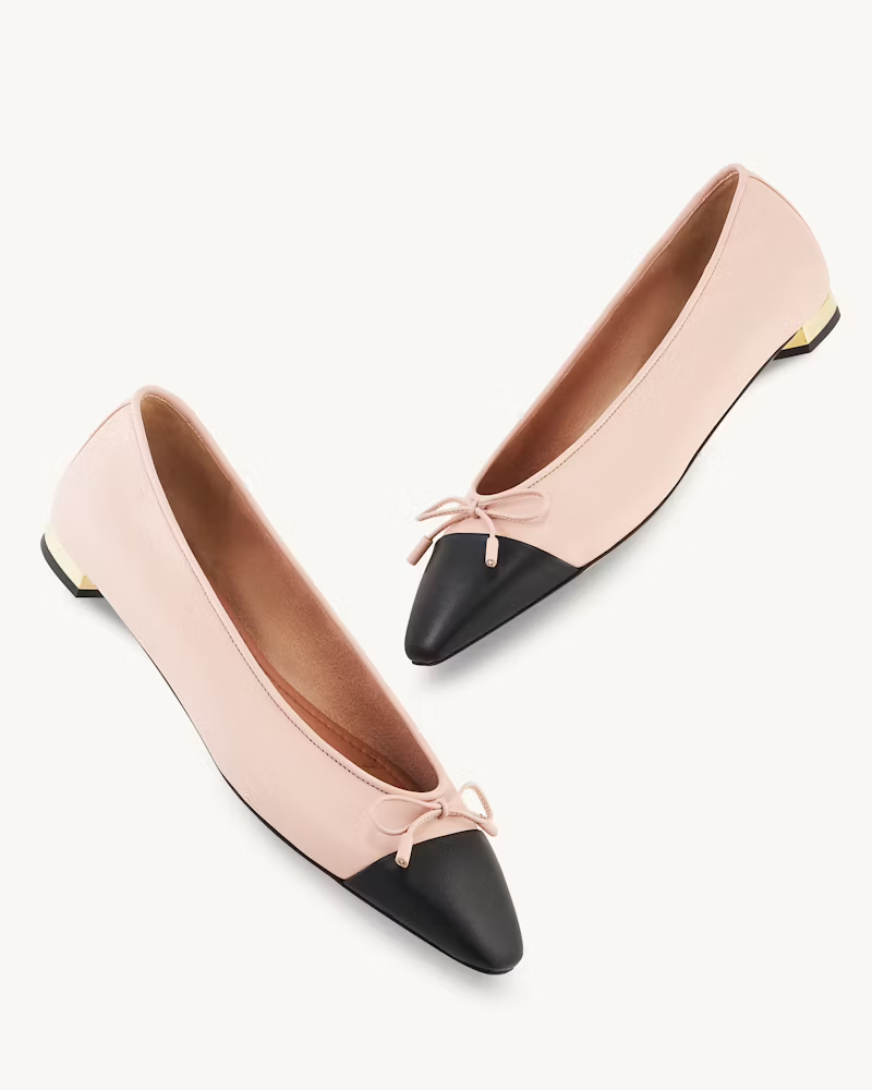 Aquazzura | Gioia Flat in Pink Nappa