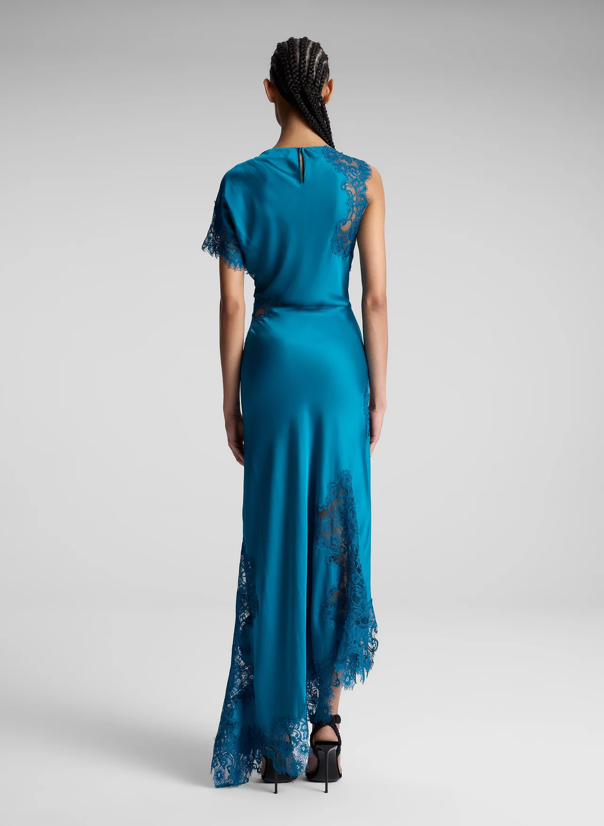 A.L.C. | Alessia Satin Lace Maxi Dress