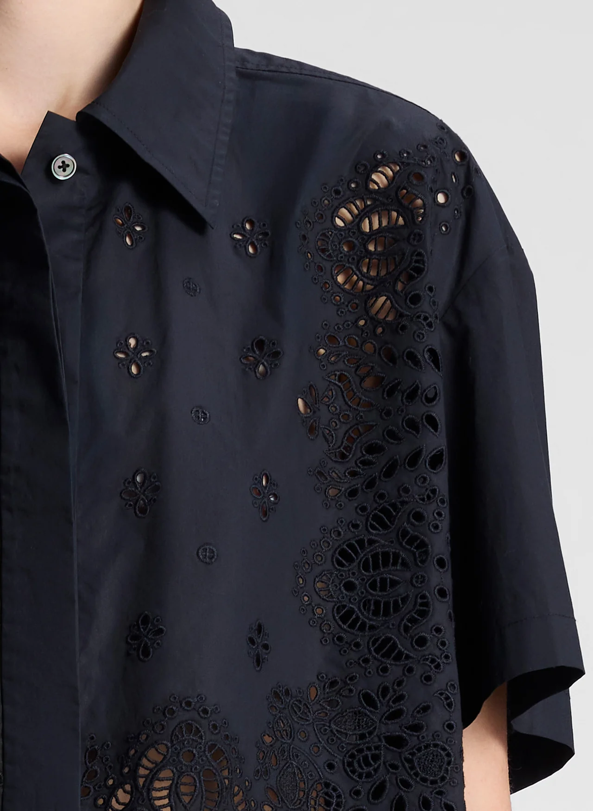 A.L.C. | Jade Embroidered Cotton Top