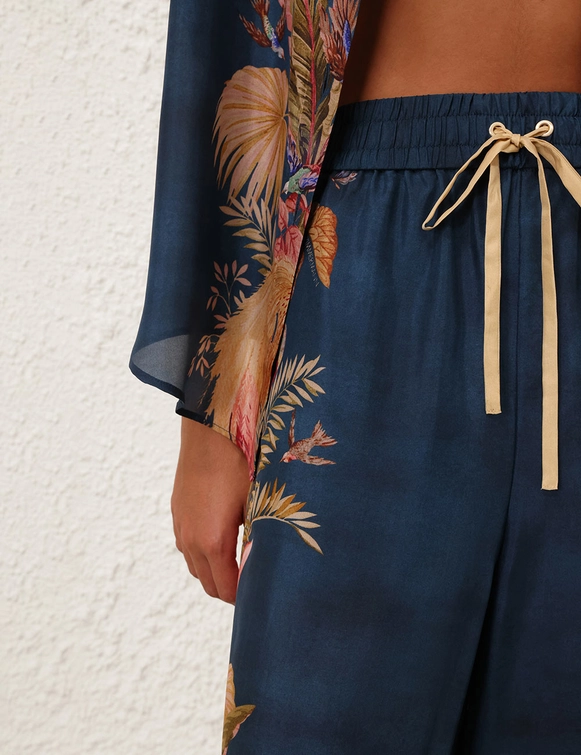 Zimmermann | Ascension Relaxed Pant in Dark Blue