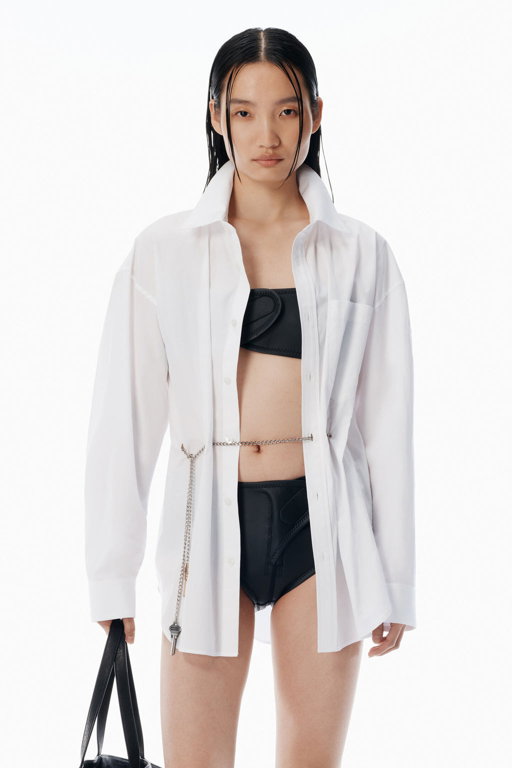 Alexander Wang | White Button Up Shirt With Hardware