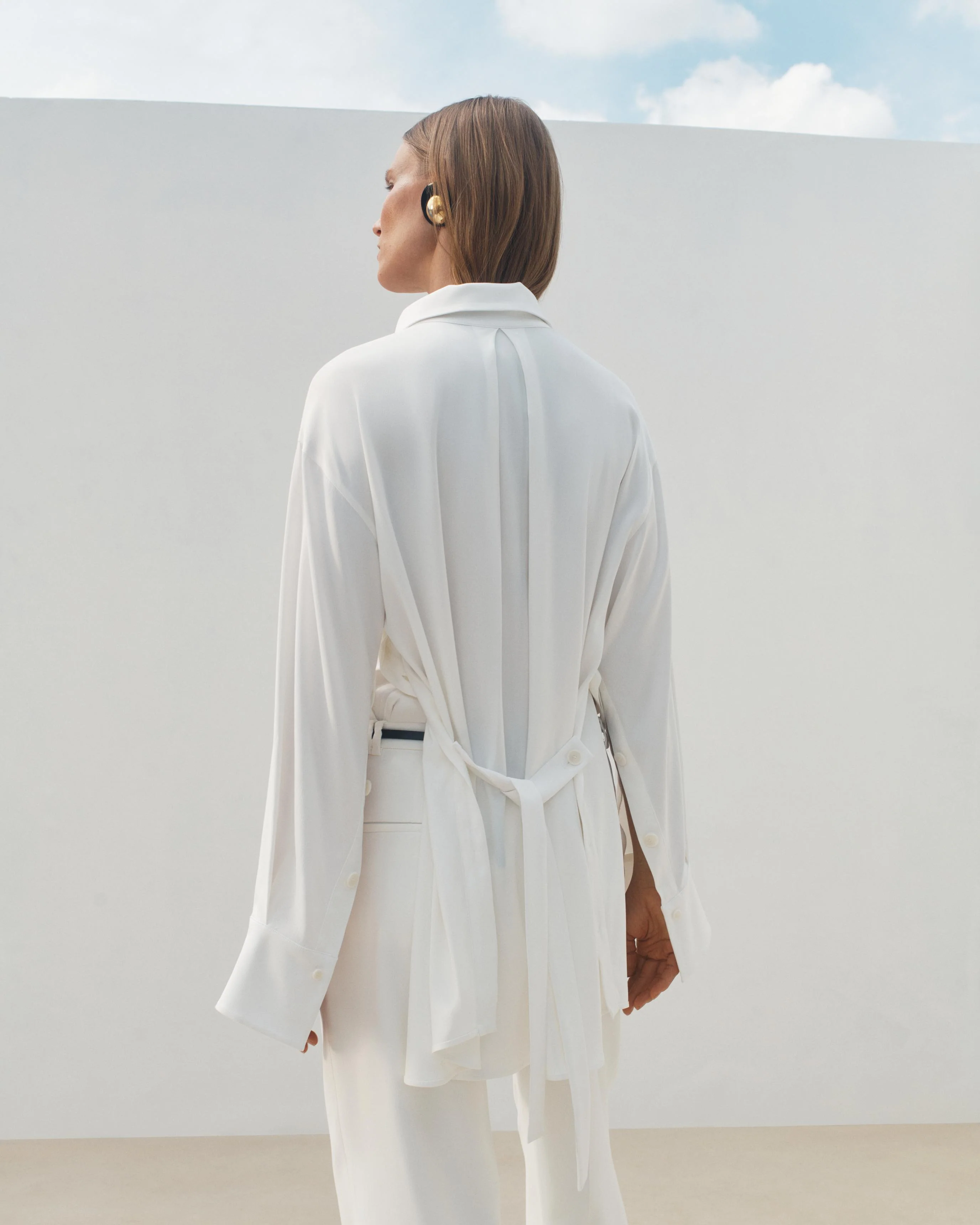 Another Tomorrow | Bais Button Side Shirt