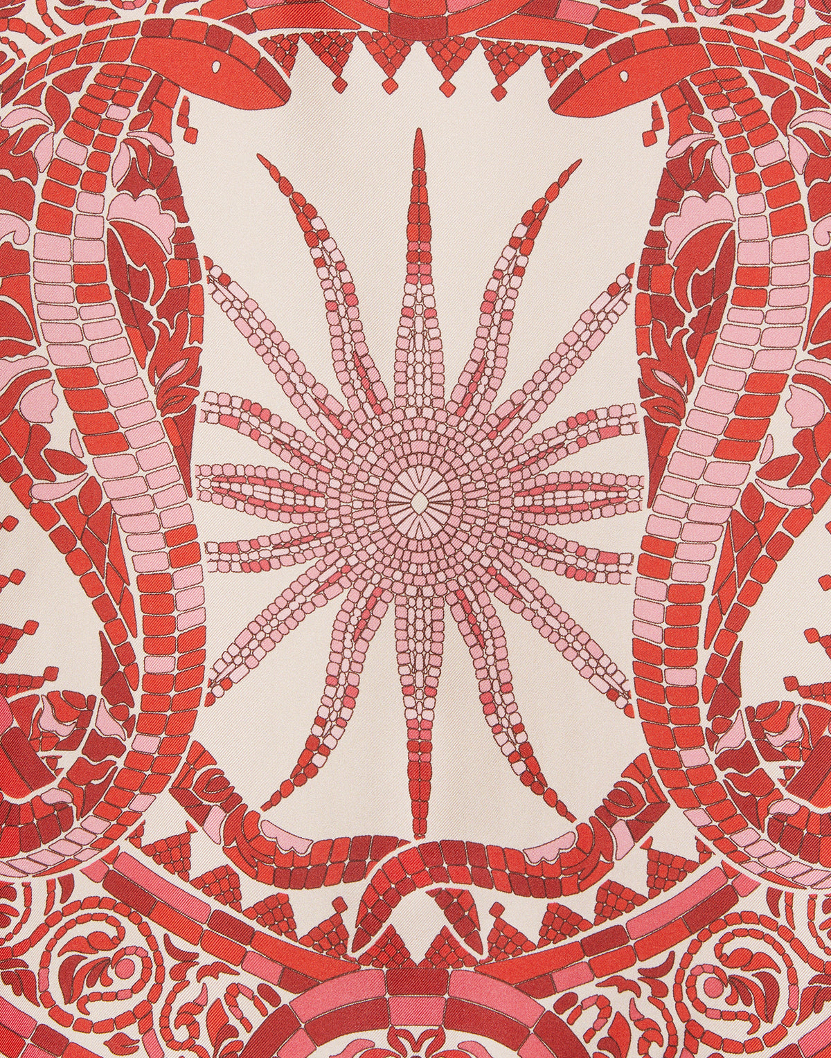 La Double J | San Carlo Top in Cobra Red Silk Twill
