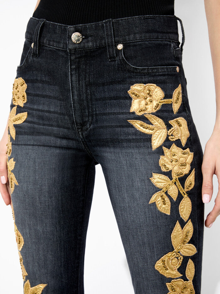 Alice & Olivia | SB Embellished Bell Jean