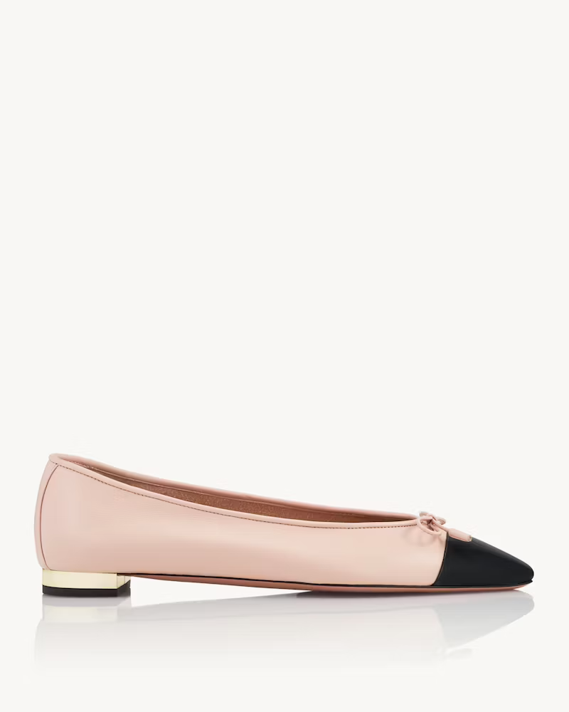 Aquazzura | Gioia Flat in Pink Nappa