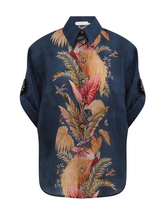 Zimmermann | Ascension Relaxed Shirt Dark Blue