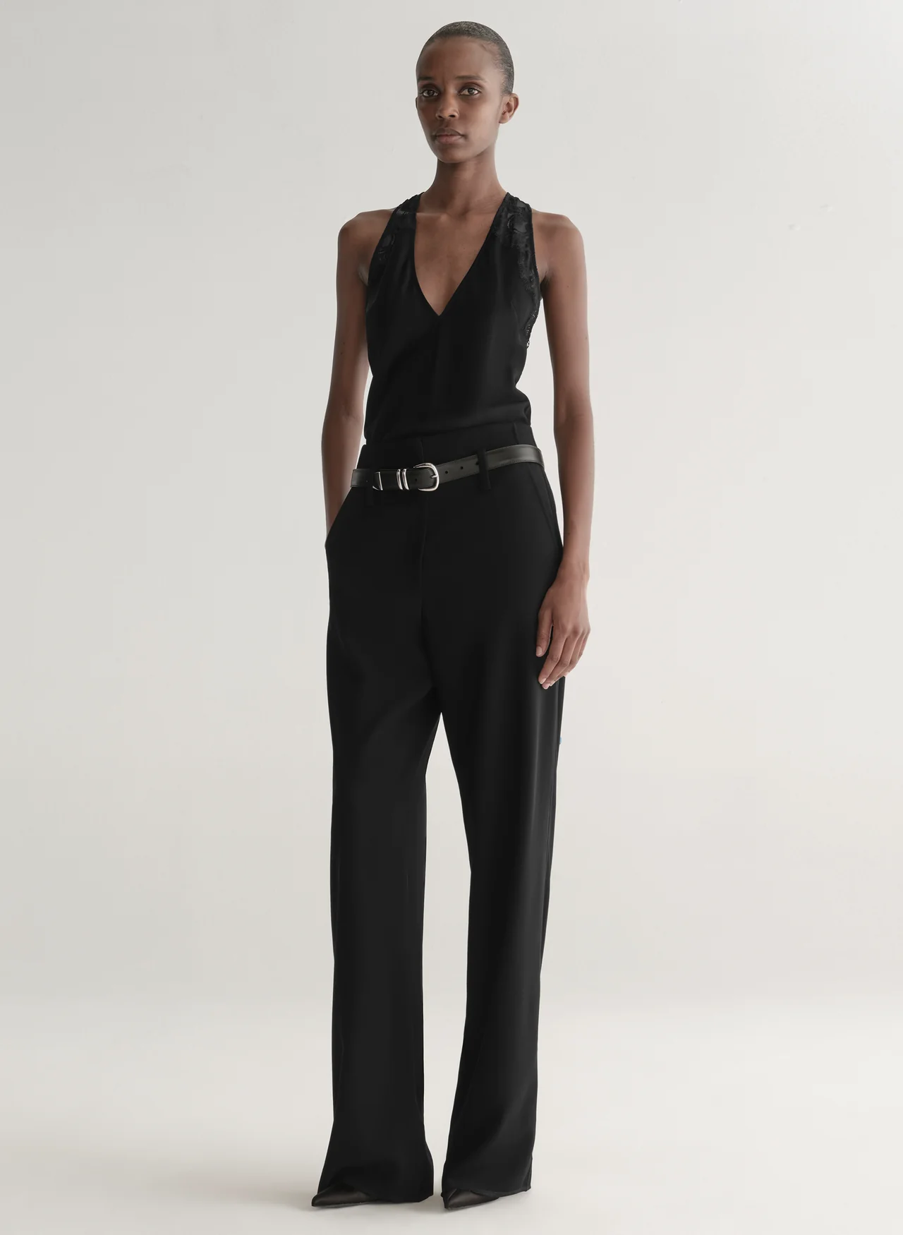 A.L.C. | Wes Satin And Lace Top