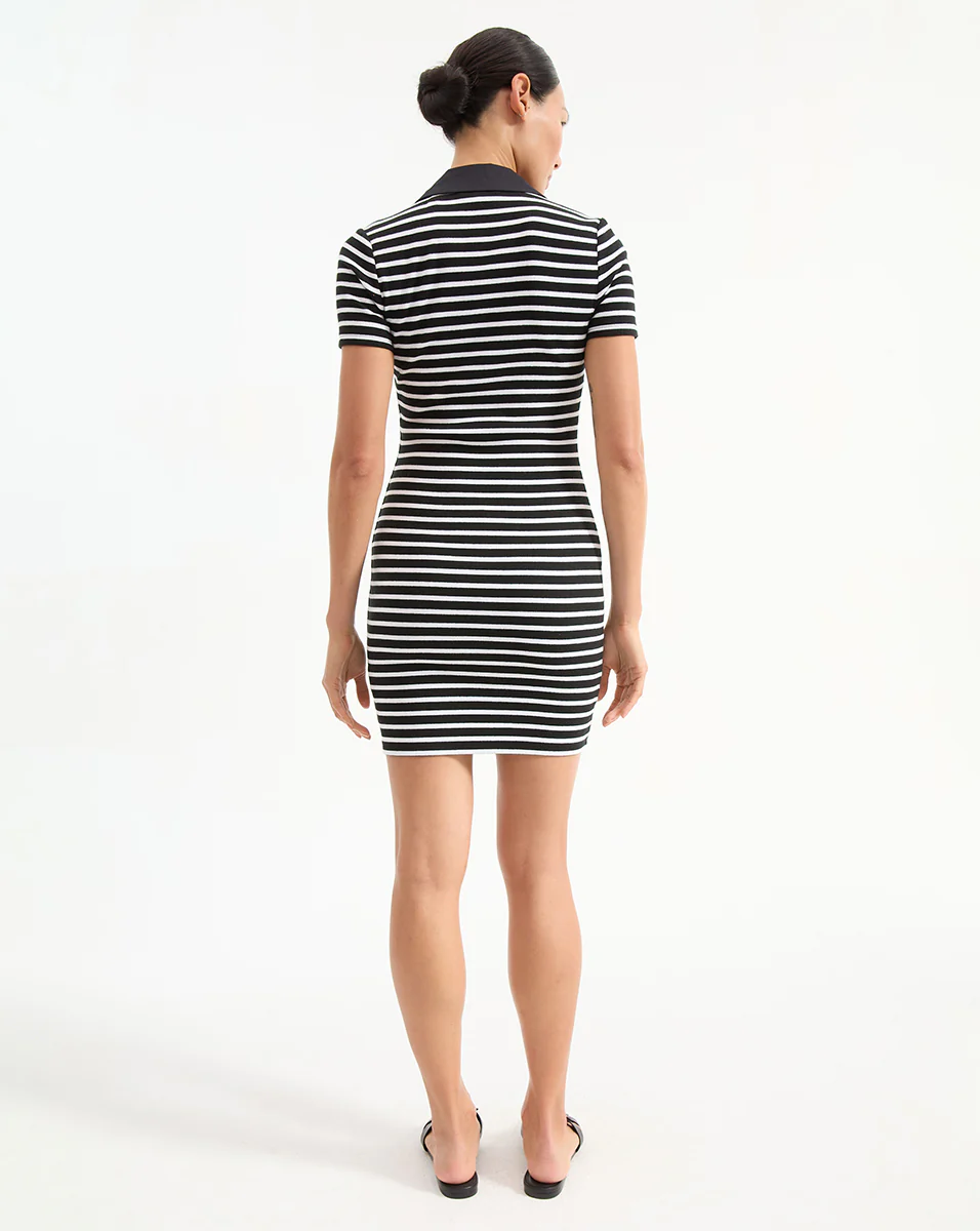 Veronica Beard | Bailey Striped Polo Dress