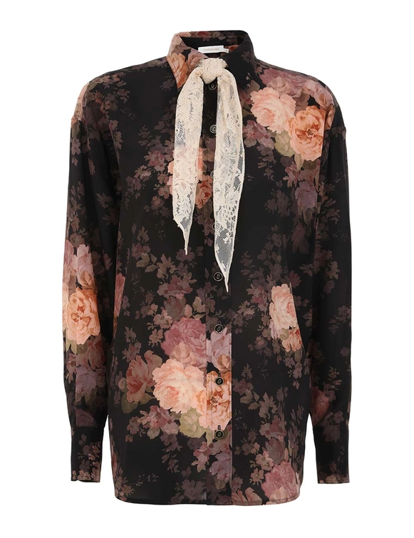 Zimmermann | Illustration Lace Scarf Shirt