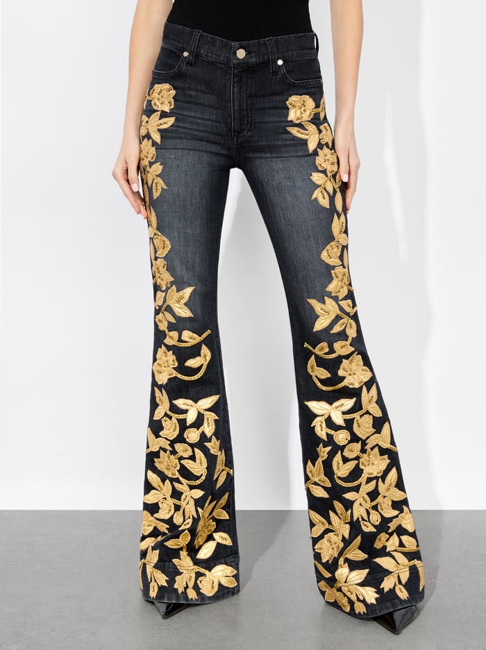 Alice & Olivia | SB Embellished Bell Jean