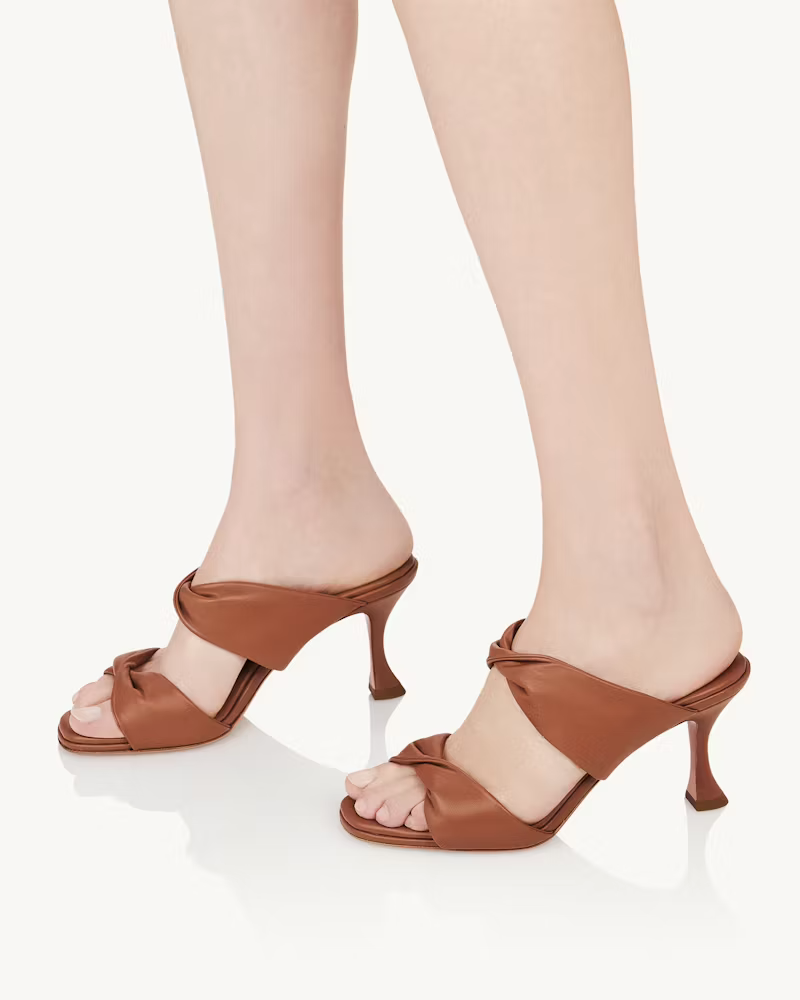 Aquazzura | Twist Sandal 75 in Cuoio