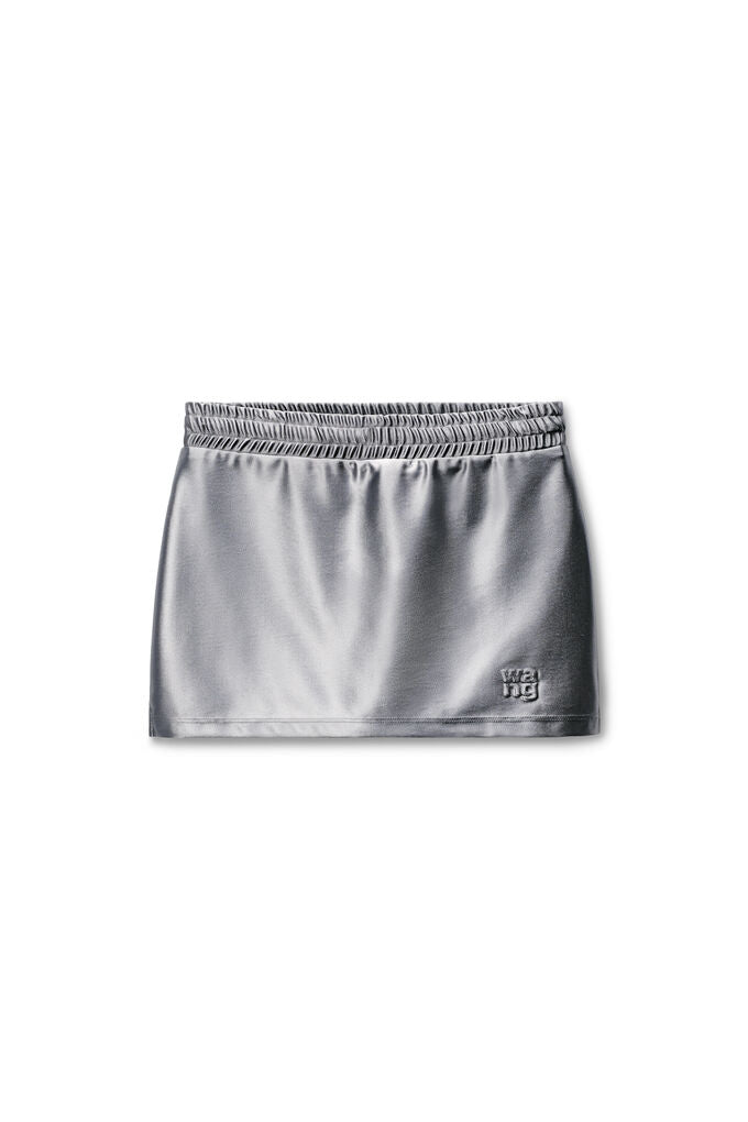 Alexander Wang | Alloy Satin Logo Mini Skort