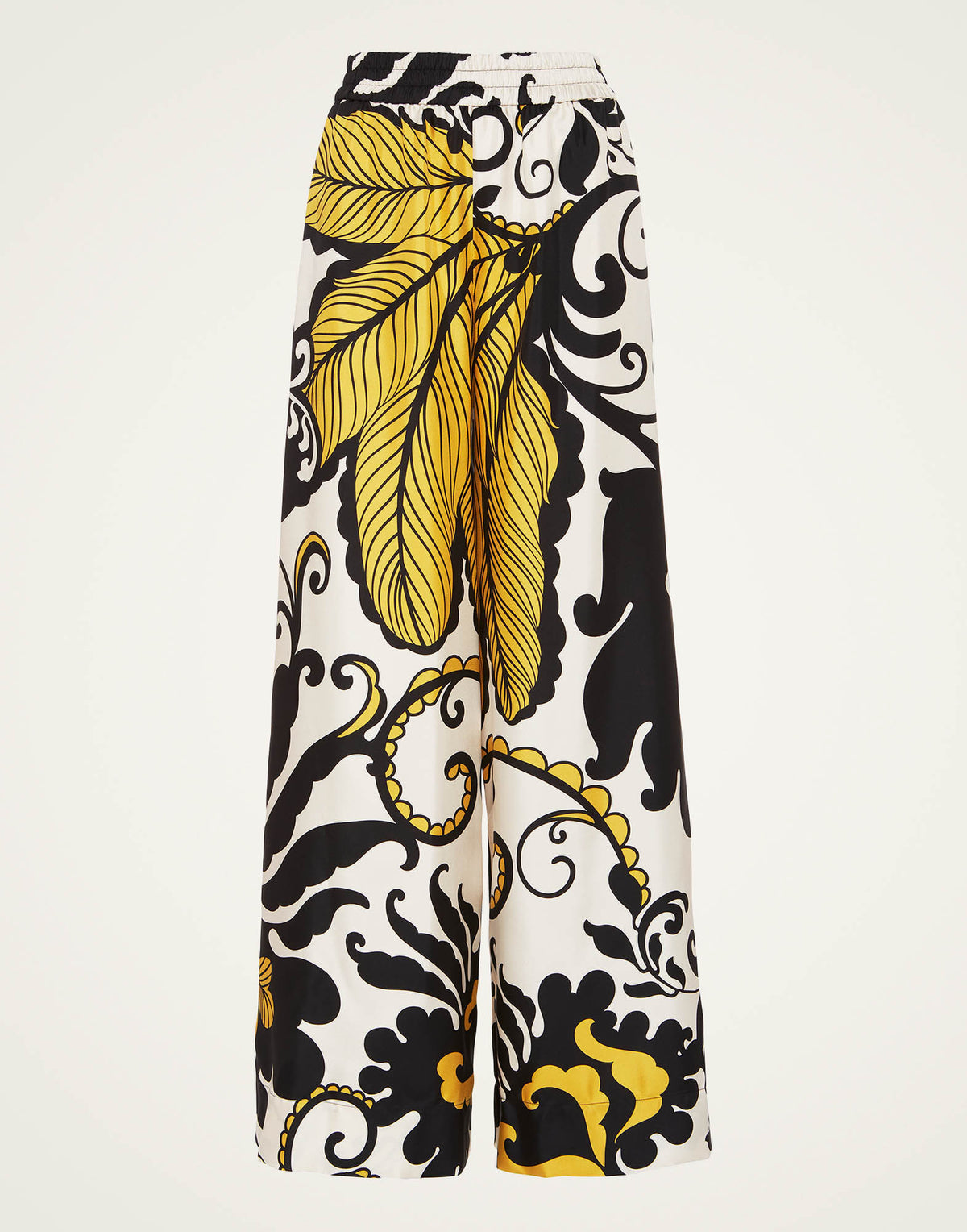 La Double J | Palazzo Pant in Marea Black & White