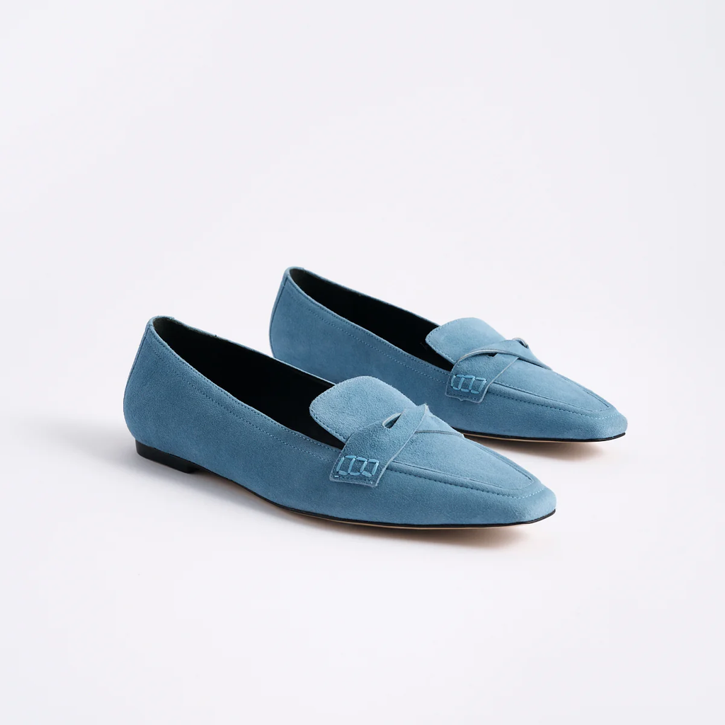 Marion Parke | Courtney Loafer in Chambray Suede