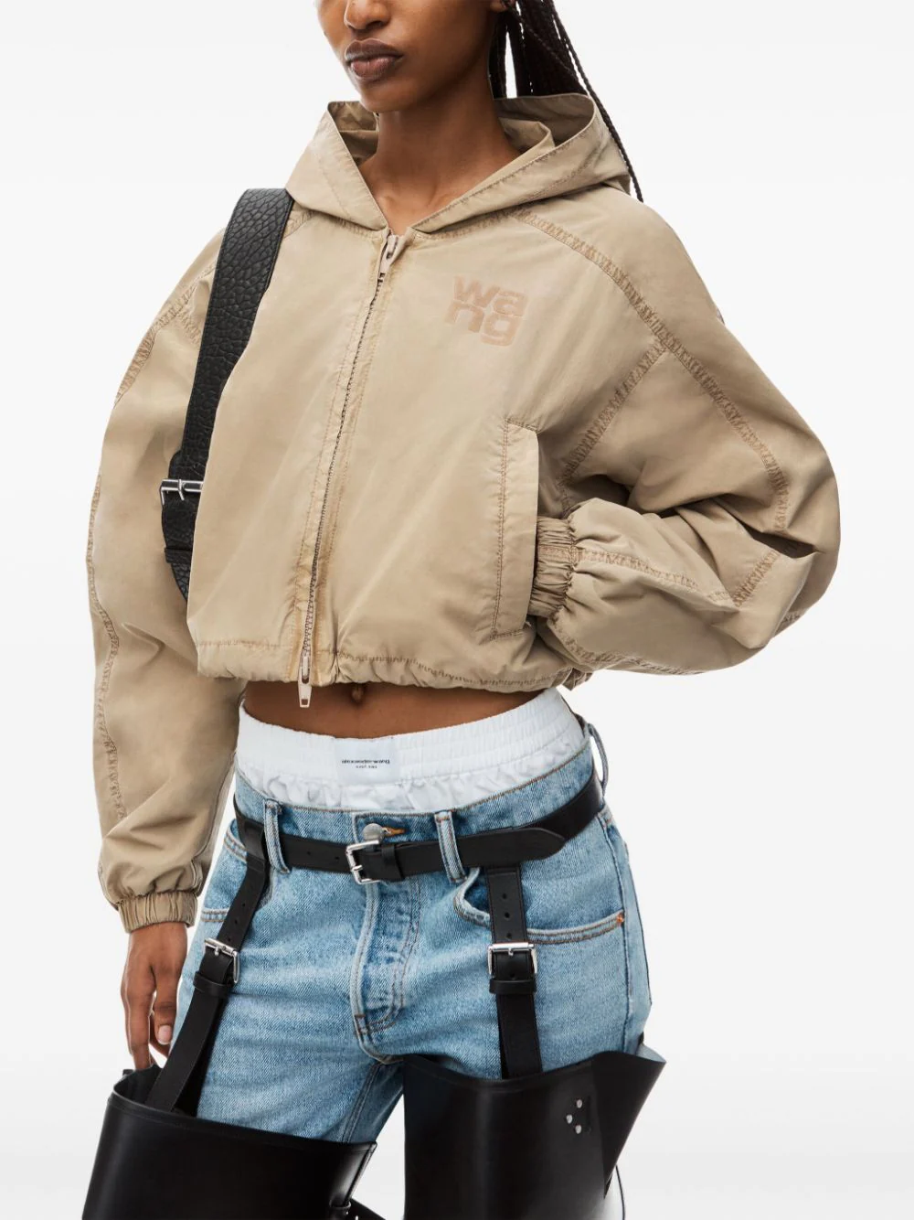 Alexander Wang | Zip-up Cropped Jacket