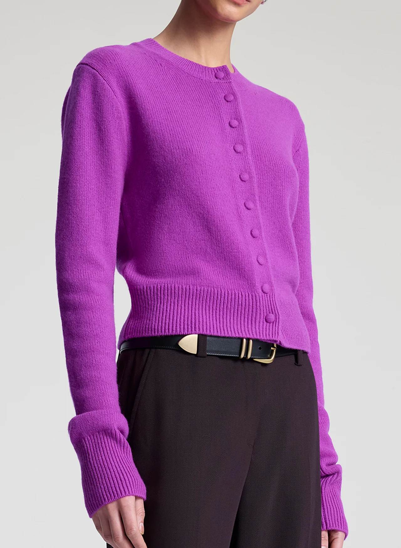 A.L.C. | Skyler Cashmere Cardigan in Fuchsia