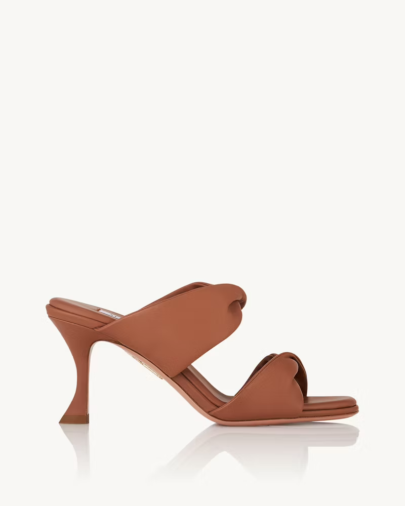 Aquazzura | Twist Sandal 75 in Cuoio