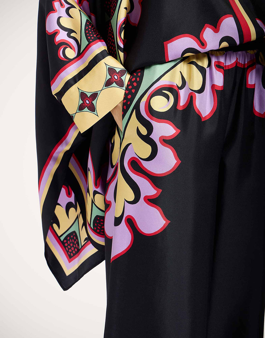 La Double J | Palazzo Pants in Lilac Silk Twill