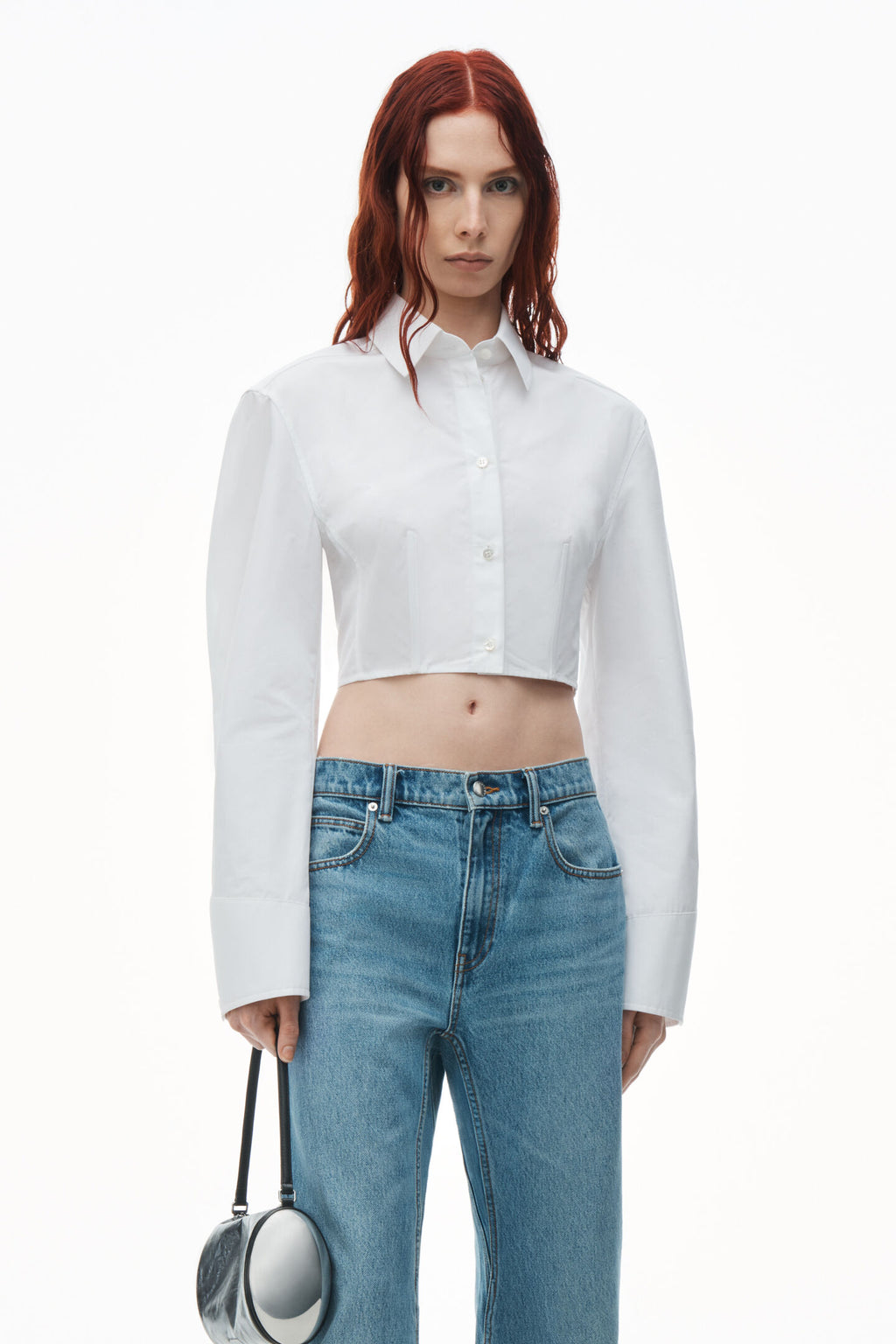 Alexander Wang | Cropped Structured Shirt