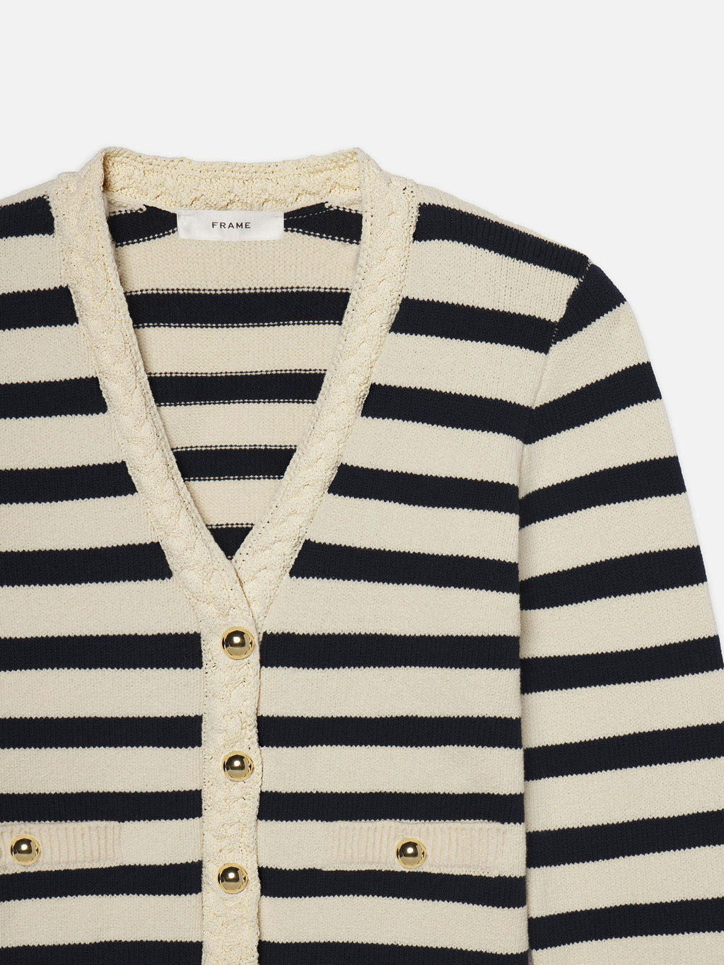 FRAME | Harbor Cardigan in Navy Multi