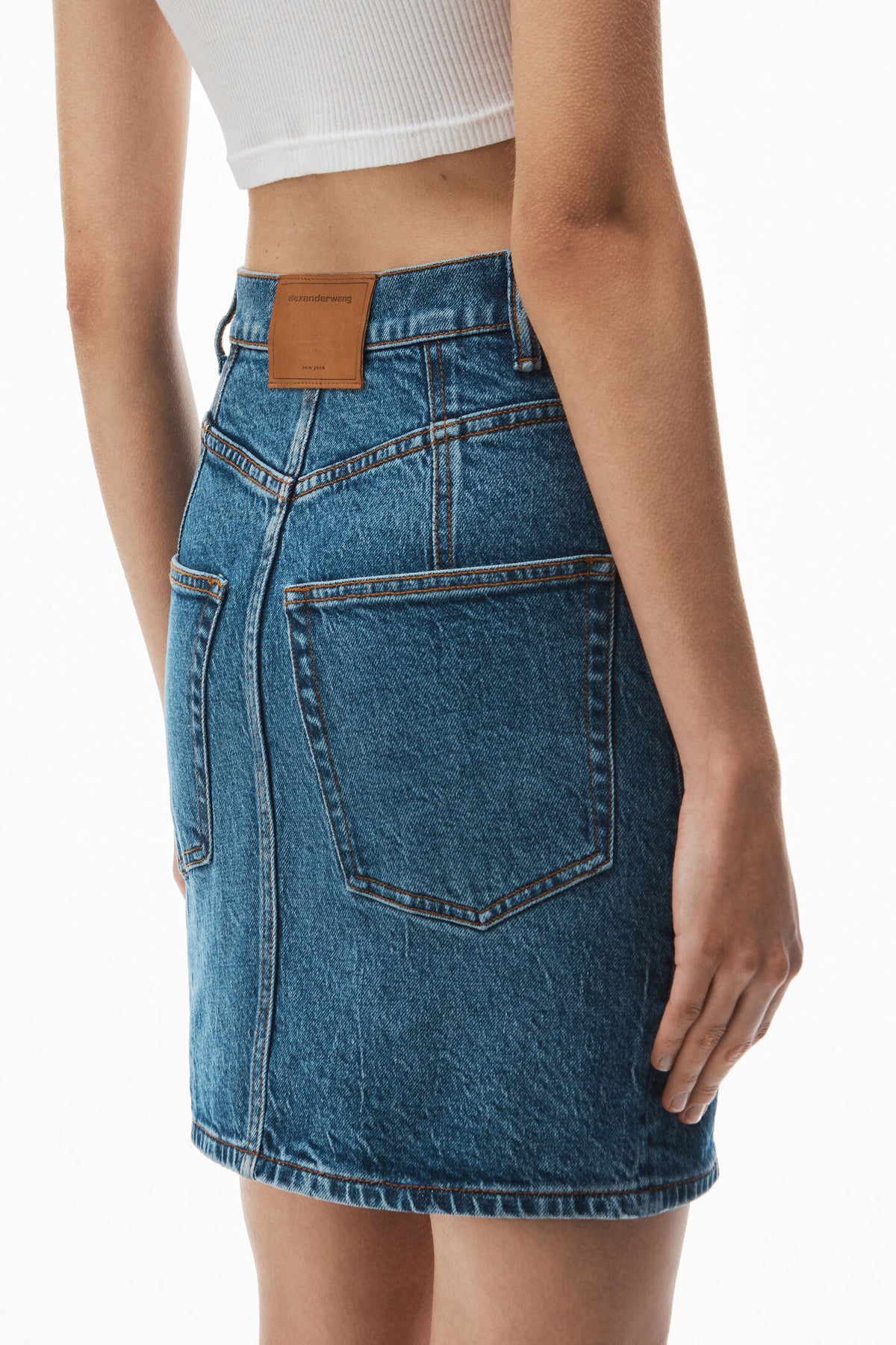 Alexander Wang | Denim Comfort Stretch Mini Skirt