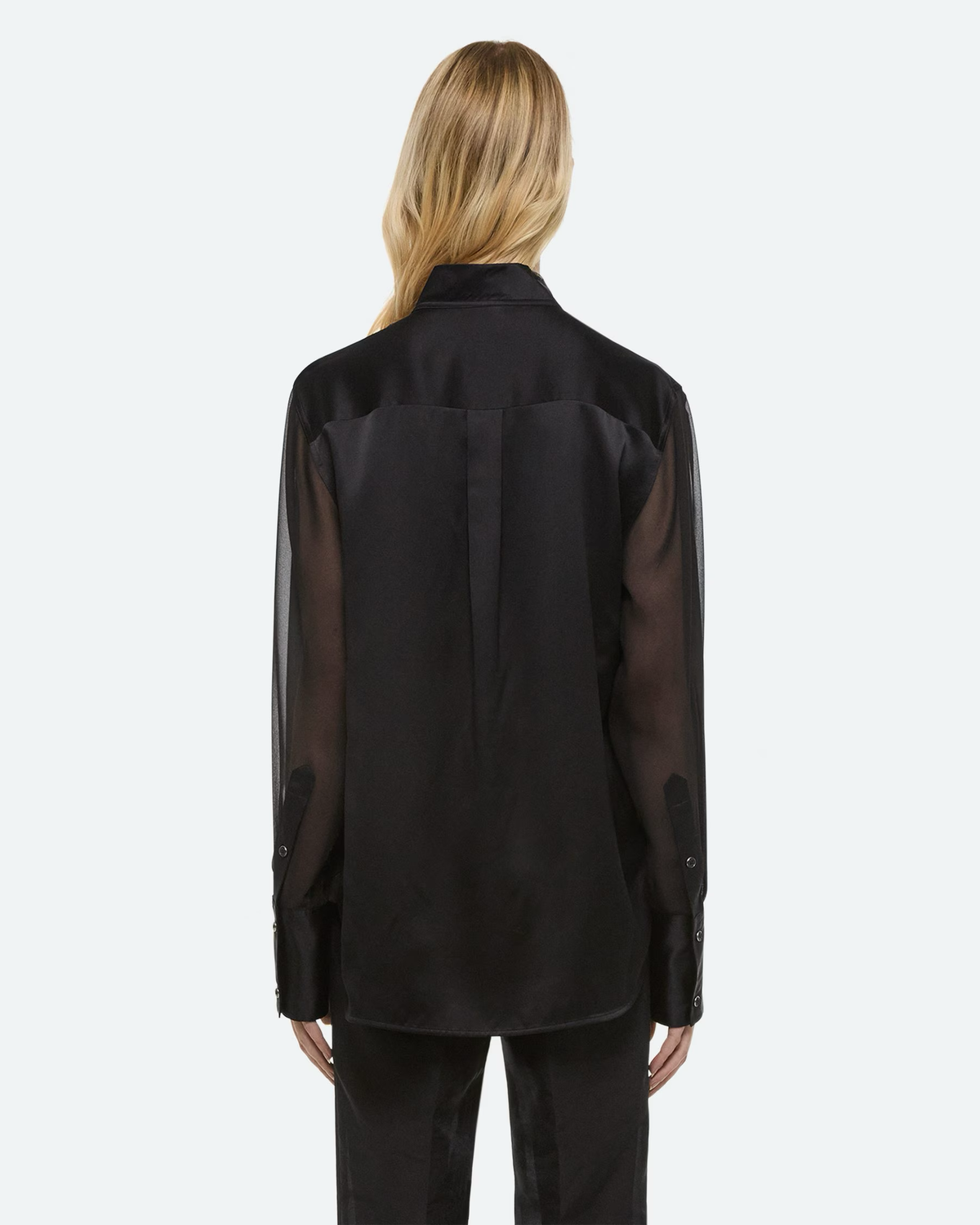 Helmut Lang | Relaxed Cowl Shirt in Black