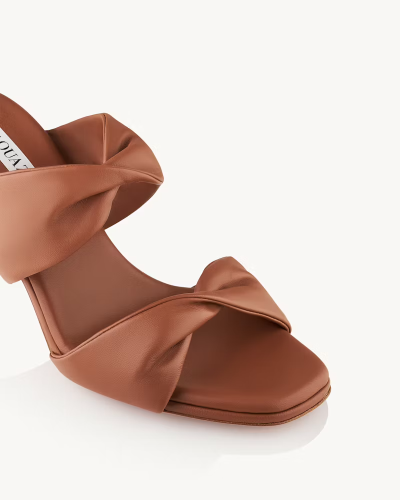 Aquazzura | Twist Sandal 75 in Cuoio