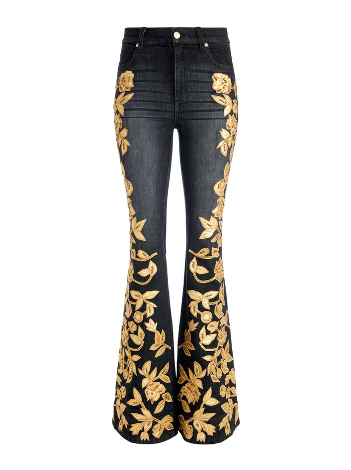 Alice & Olivia | SB Embellished Bell Jean