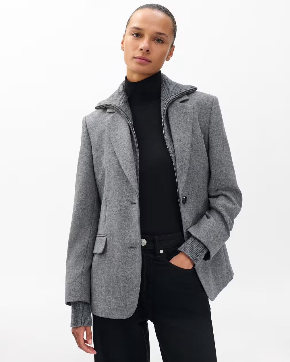 Rag & Bone | Frank Mix-Media Blazer