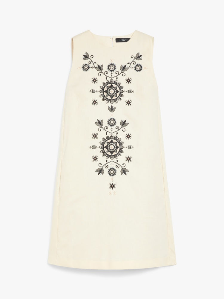 Max Mara | Cotton & Linen Canvas Dress