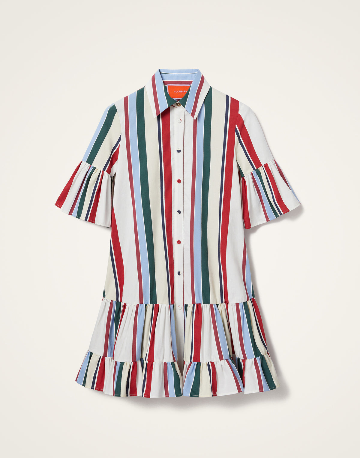 La Double J | Choux Dress in Stripes Multicolor