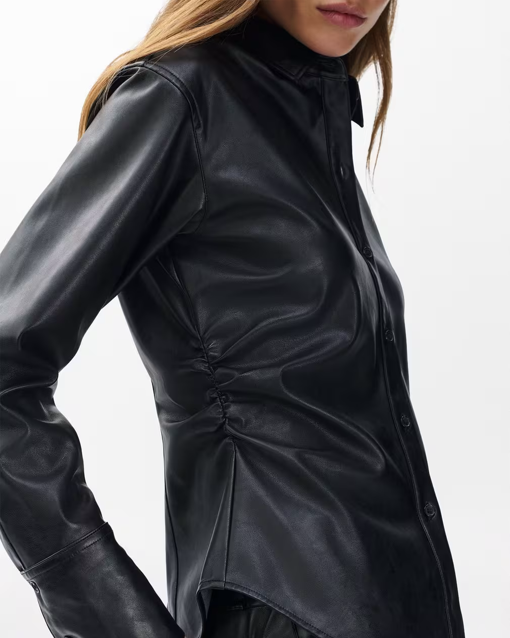 Rag & Bone | Leah Faux Leather Shirt