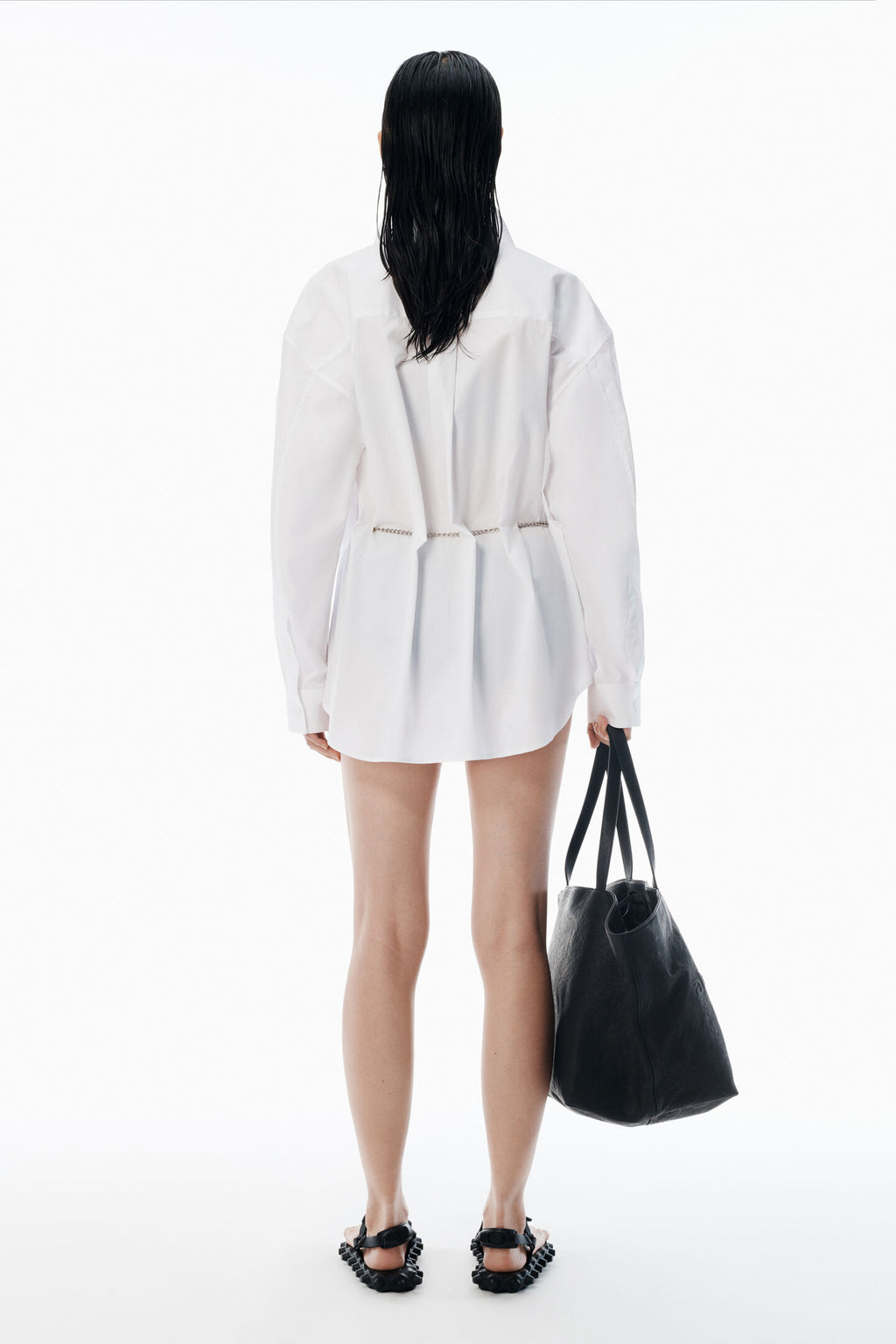 Alexander Wang | White Button Up Shirt With Hardware