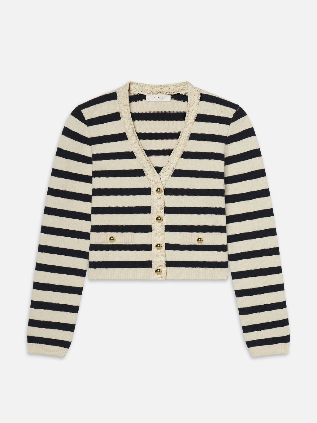 FRAME | Harbor Cardigan in Navy Multi