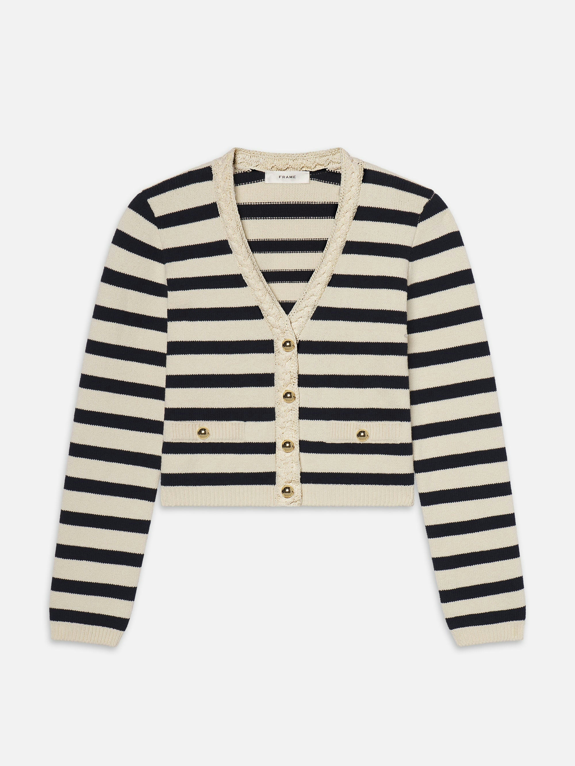 FRAME | Harbor Cardigan in Navy Multi