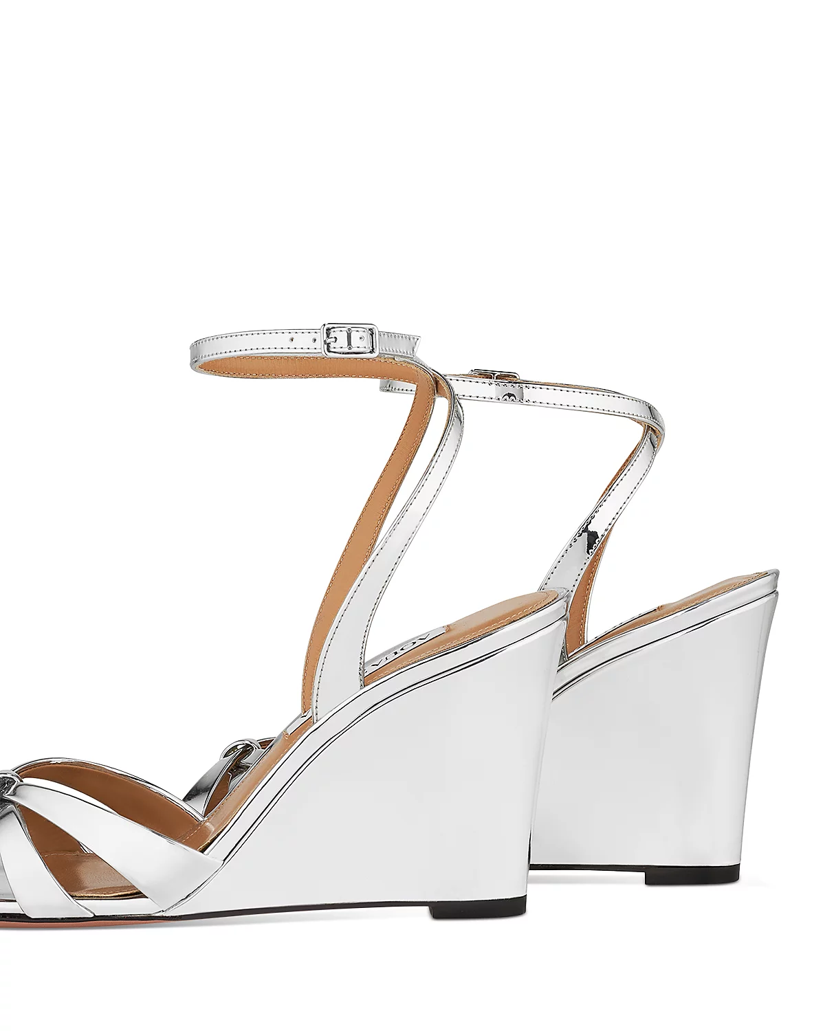 Aquazzura | Tati Wedge 85 in Silver