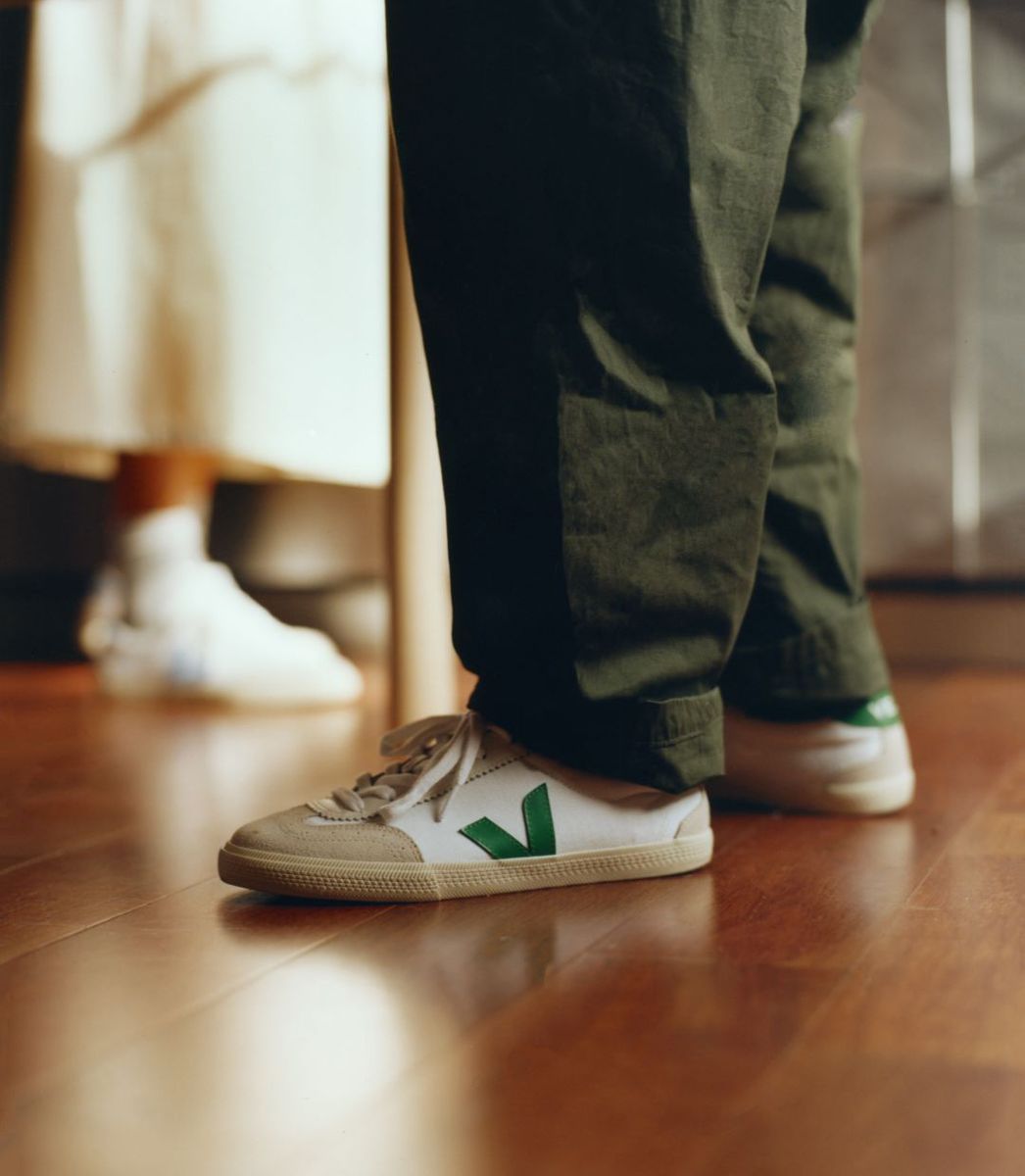 Veja | Volley Leather White Emerald